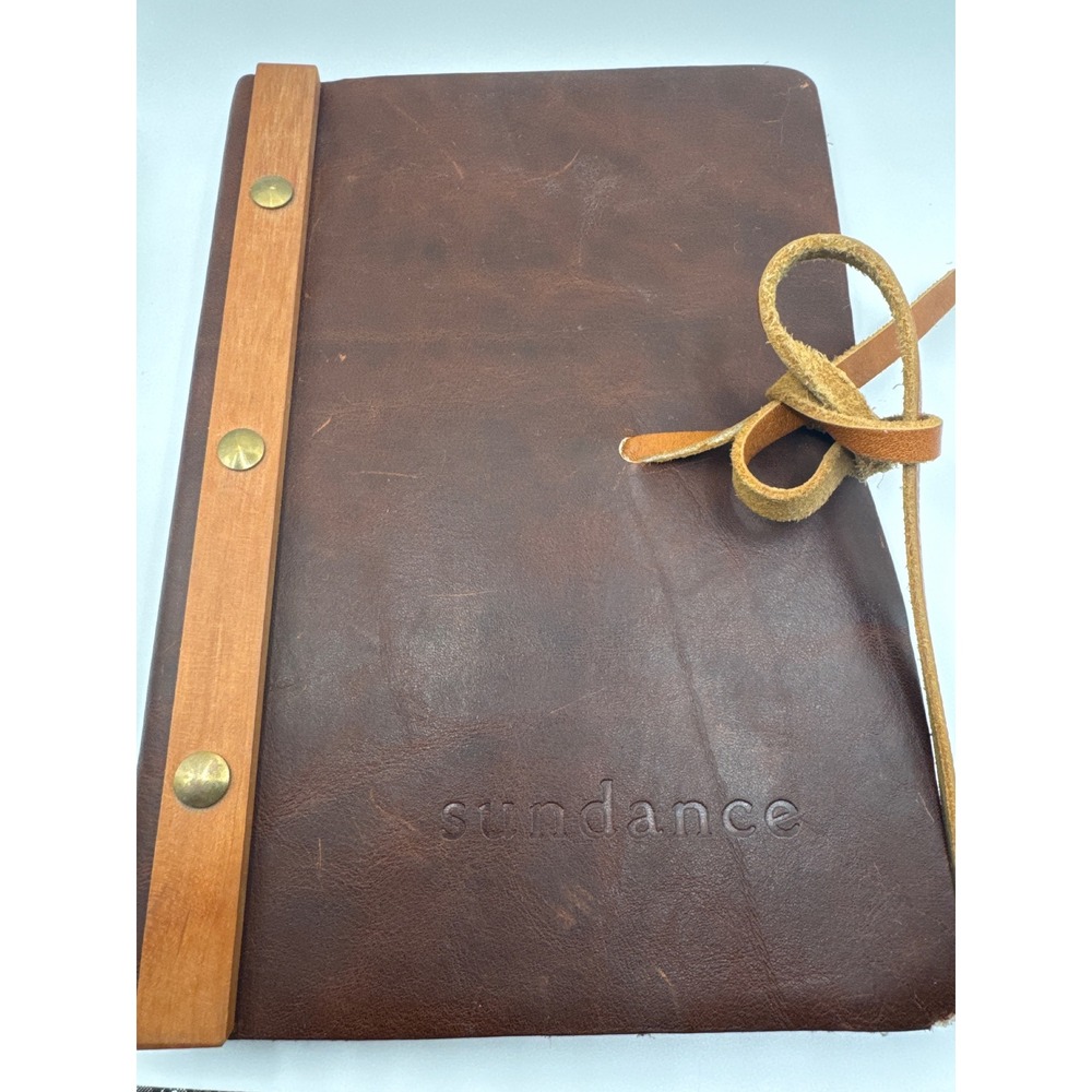 Sundance Resort Leelanau Trading Co Leather Wood Journal Ted Gilmer Brown